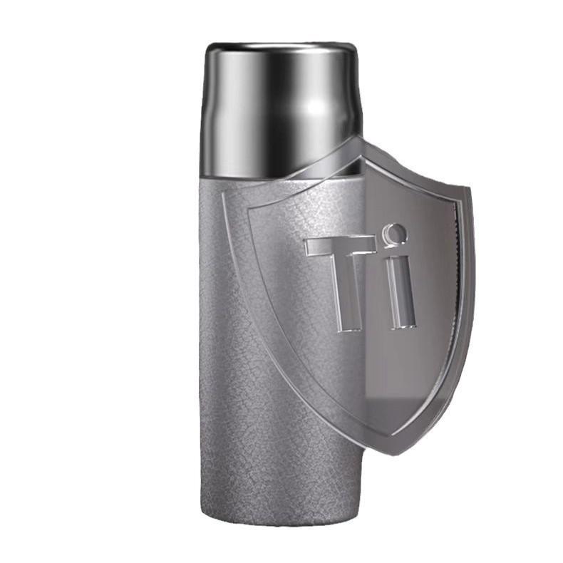 High-Capacity Titanium Thermos Cup: Dual-Use Lid for Tea Brewing and Health Care, Ideal Business Gift