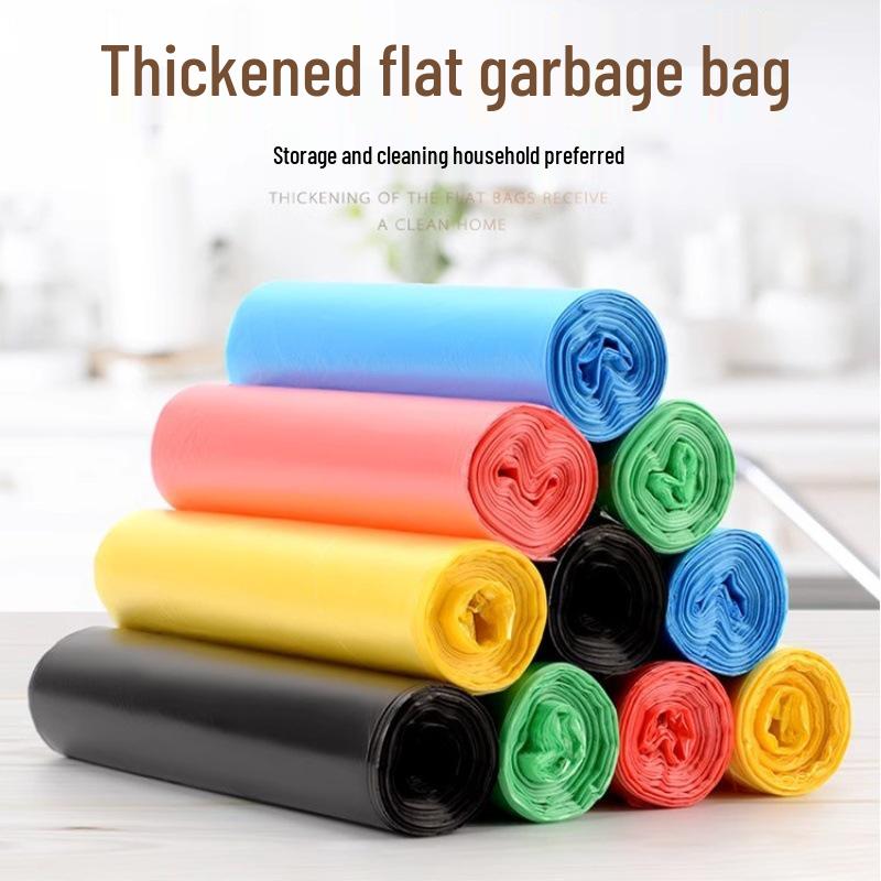 Müllbeutel mit flachem Mund 45x50cm für Wohnheim-, Büro- und Küchengebrauch - Super kosteneffiziente Plastikmüllbeutel