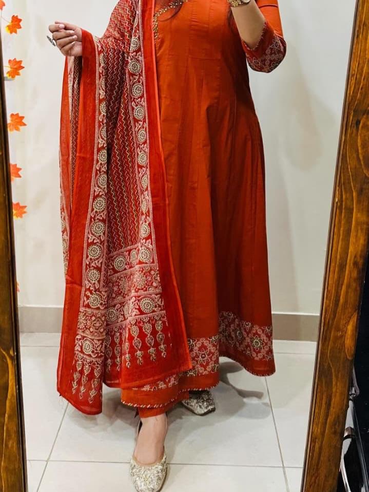 Women Bollywood Designer Kurta Pant Dupatta Set Indian Party Wear Top Tunic Kurti Salwar Suit