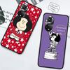 Cute M-Mafaldas Phone Case For Huawei P Smart 2021 Y5 Y6 Y7 Y9 Honor 50 20 Pro 10 10I 9 9X Y9S 8 8A 8X 8S 7S Cover