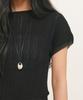 GENERALIDEA Pleated Half-Neck Knit Top [Black] / Gf2Lkp529