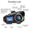 Bluetooth Headset for Motorcycle Helmets, Long Battery Life, Two-Way Intercom, Music Mixing, FM Radio, LCD Display for Cycling