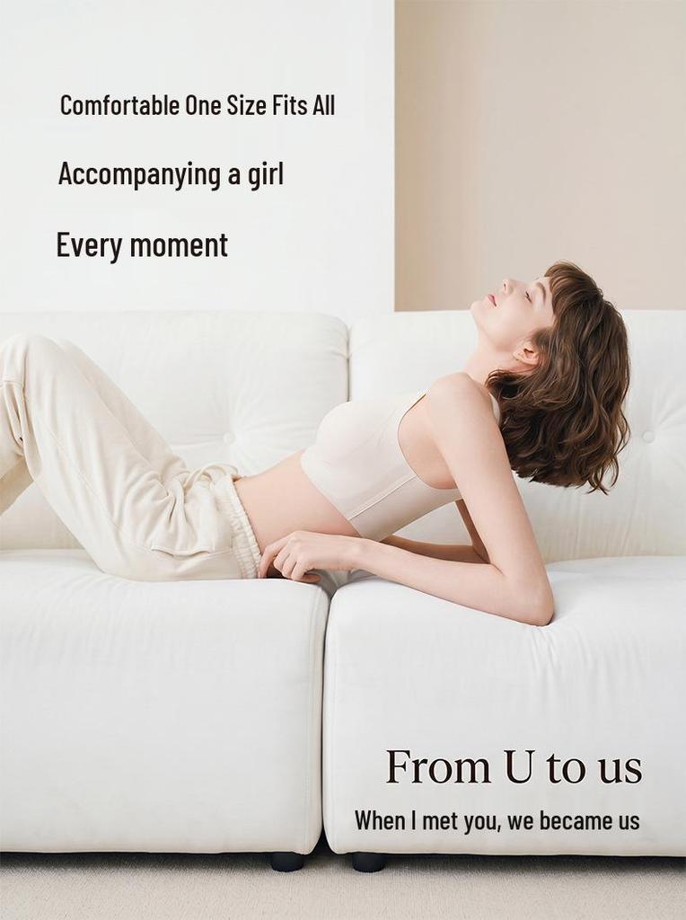 Seamless Wireless Comfort Full Cup Women's Bra with Fixed Cups