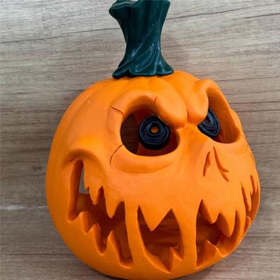 M-Modern-Halloween Kürbis Harz Desktop Schädel Geisterfest Dekoration Szenen Dekoration Hohl Großer Kürbis