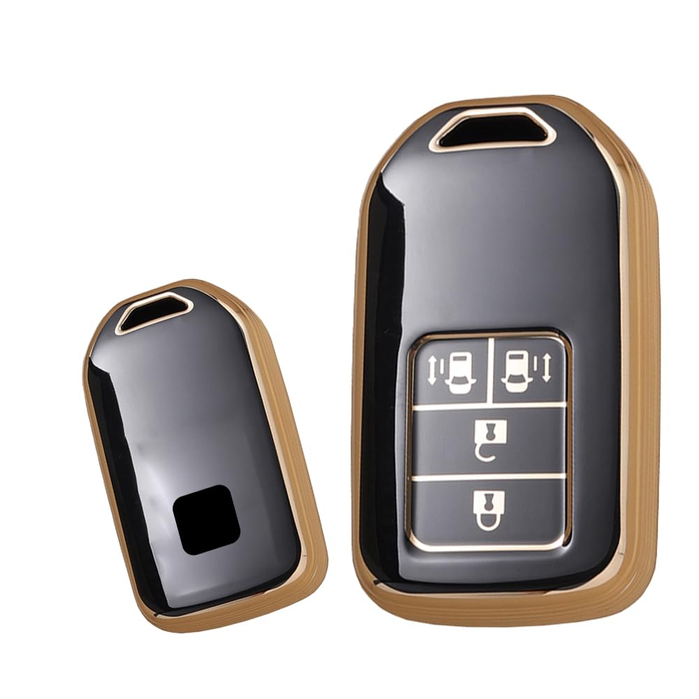 

[TECART] Эксклюзивный чехол для ключа Honda, брелок для ключей, подходит для Honda Odyssey Vezel Freed Fit Shuttle Jade Grace Smart Key Силиконовый Стильный 4