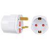 Copper Conductor European To English Plug ABS Housing 16A English Standard Converter 250V with Fuse