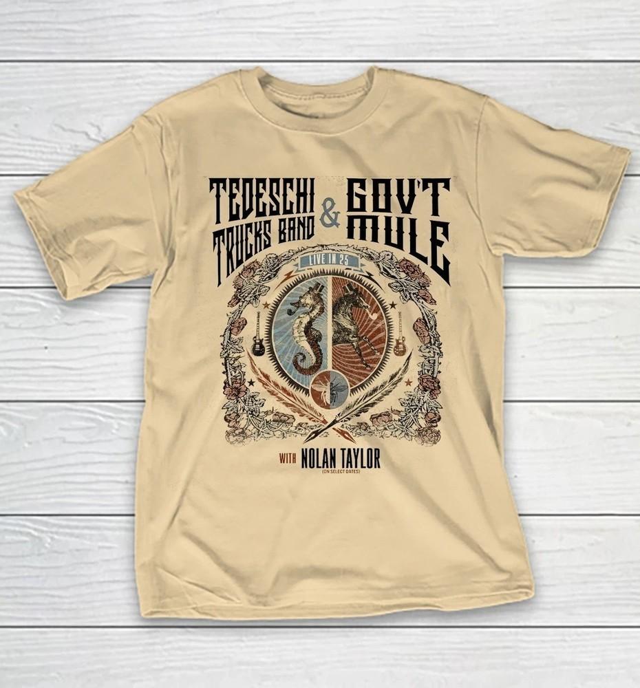 

Tedeschi Trucks Band Tour 2025 Gov’t Mule Unisex Sand Color S-5XL Unisex T-Shirt XXL