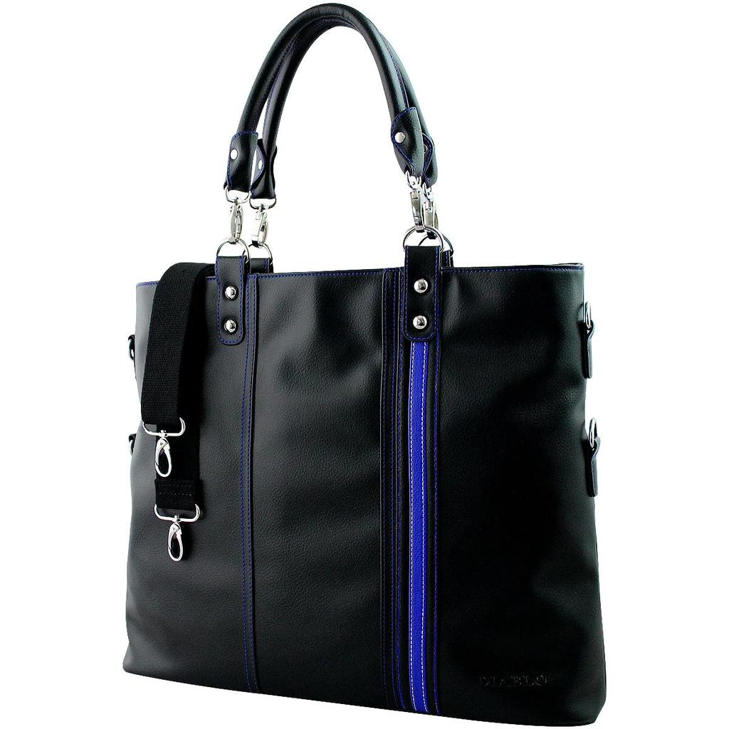 Shoulder bag 2way 3style DIABLO x & KA-880 [Black Blue]