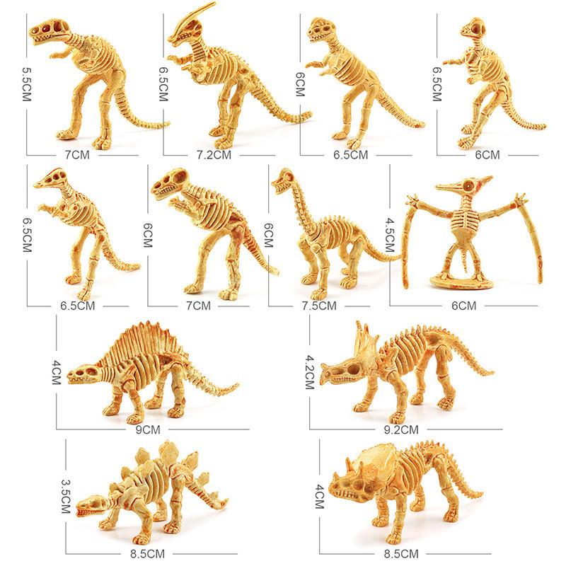 Captivating Pvc Dinosaur Skeleton Models Set Of 12 Realistic Figures For Interactive Learning And Imaginative Adventures