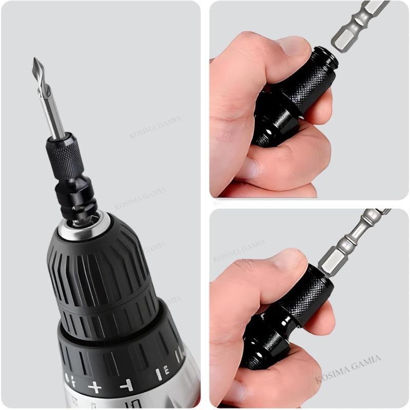 Telescopic Socket Adapter 1/2 To 1/4 Hex Female Socket Adapter for Electric Wrench Telescopic Drill Socket