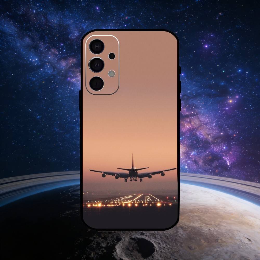 

Airplane Plane Phone Case For Samsung S25,S24,S23,S22,S21,S20,Plus,Fe,Lite,Others Black Cover Samsung S25