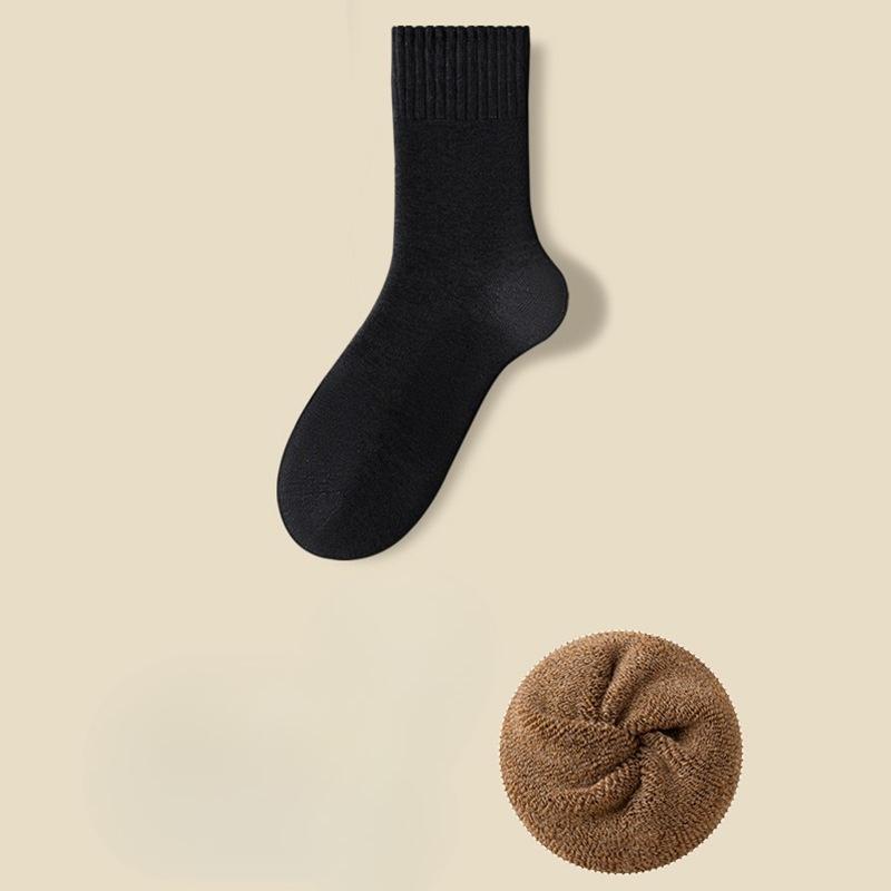 

Loop Socks for Men, Cold-resistant and Warm Thickened Socks, High-elastic and Non-constricting Mid-calf Socks 1 pair