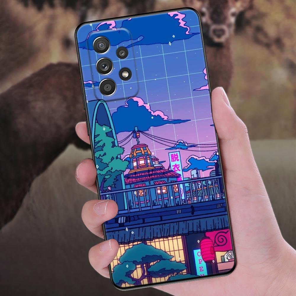Japanese Wave Dragon Anime Phone Case For Samsung Galaxy A57 A56 A37 A55 A36 A26 A54 A52 A35 A34 A25 A17 A16 A15 A07 Soft Cover