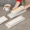 Melamine Rectangular Plate for Sushi, Sashimi & Desserts - Creative Imitation Porcelain Design for Restaurants