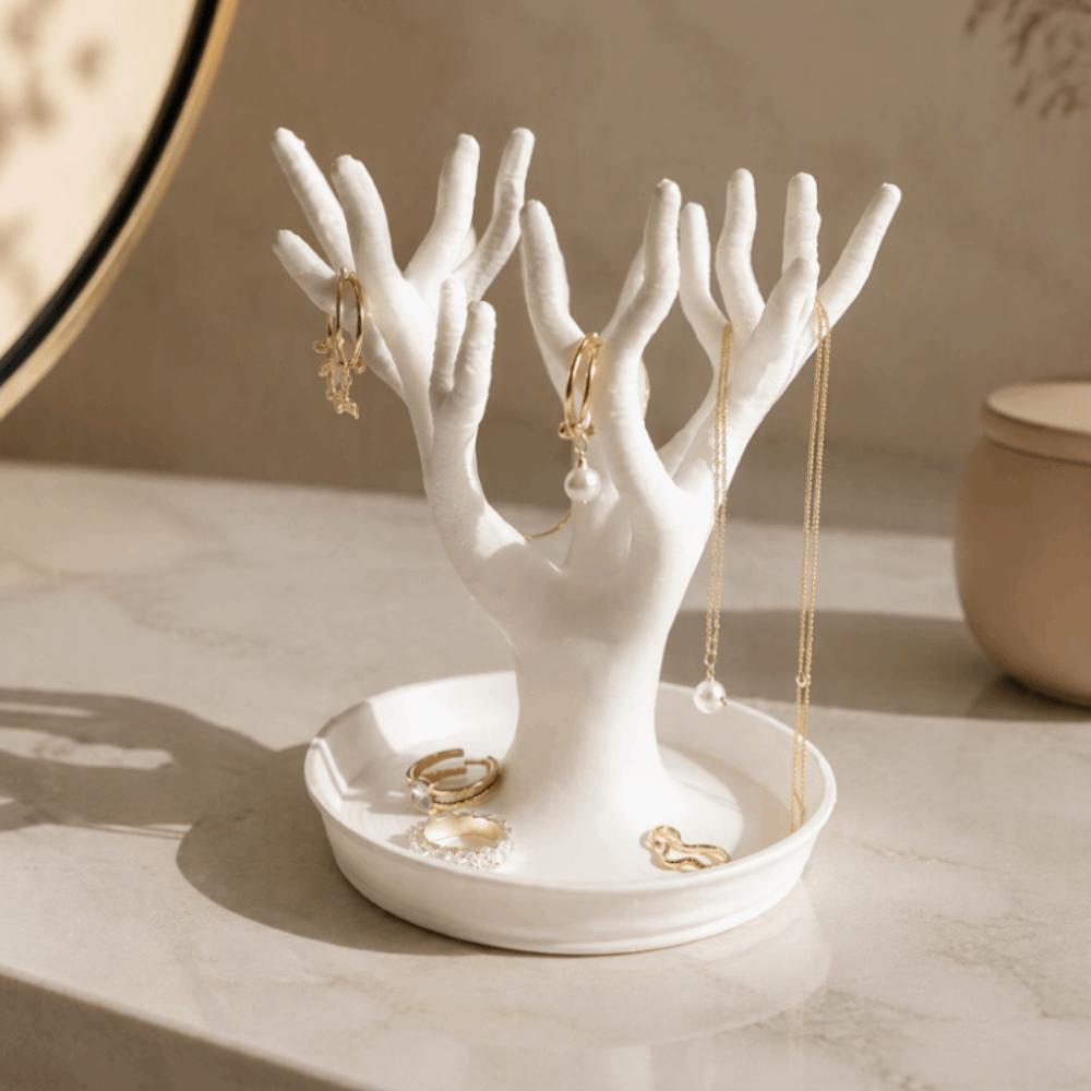 3D Printed Tree-shaped Organizer Decorative Figurine Tree Jewelry Display Stand  Photography Props