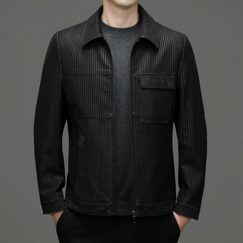 

Высококачественные куртки из натуральной кожи для мужчин, новые красивые мужские повседневные куртки на осень и зиму, овчина 190