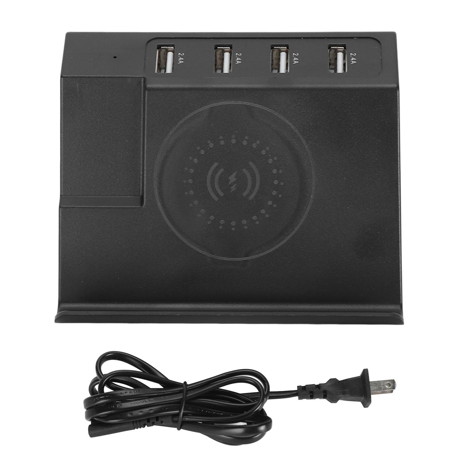 

Многопортовое USB-зарядное устройство Professional 75W QC3.0 PD20W Эффективная безопасная USB-зарядная станция для мобильных устройств Black