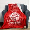 Coperte con stemma del Bayern Monaco in flanella stampata, traspiranti, calde, da divano, per casa, ufficio, copriletti 0708a118