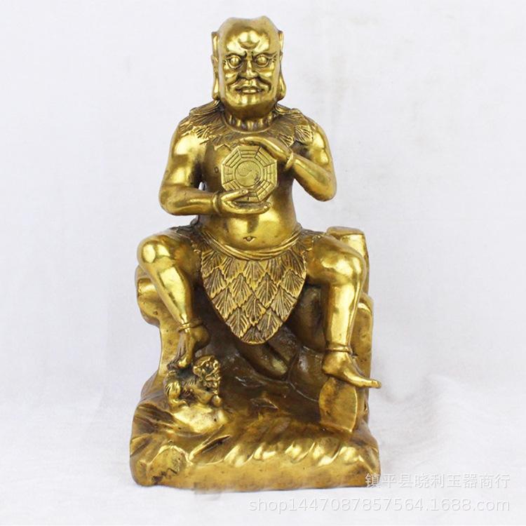 

Bagua Patriarch Statue Human Ancestor Fuxi Bronze Statue Sitting Statue Ornament Metal Craft