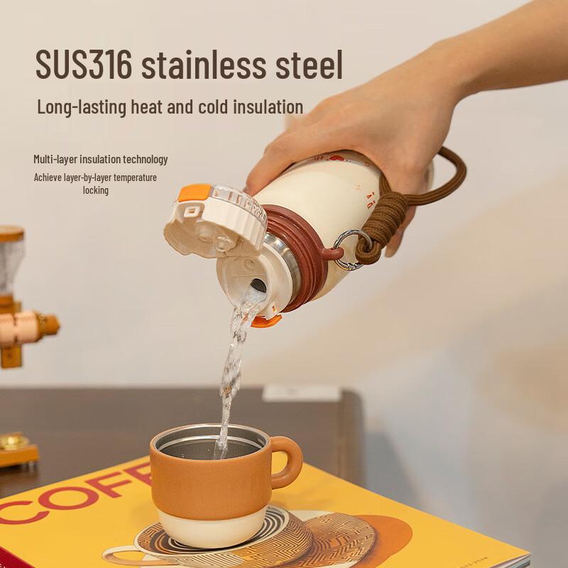 Dileber 500ml Portable Stainless Steel Vacuum Flask