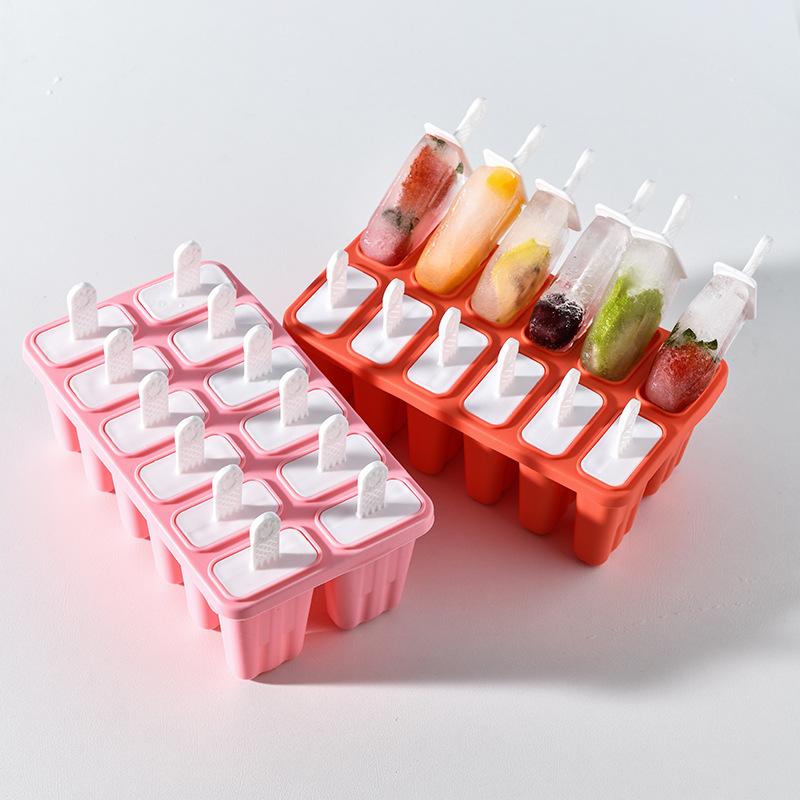 Silicone Ice Cube Ice Maker Homemade DIY Popsicle Ice Cream Mould Set Popsicle Ice Cream Mould