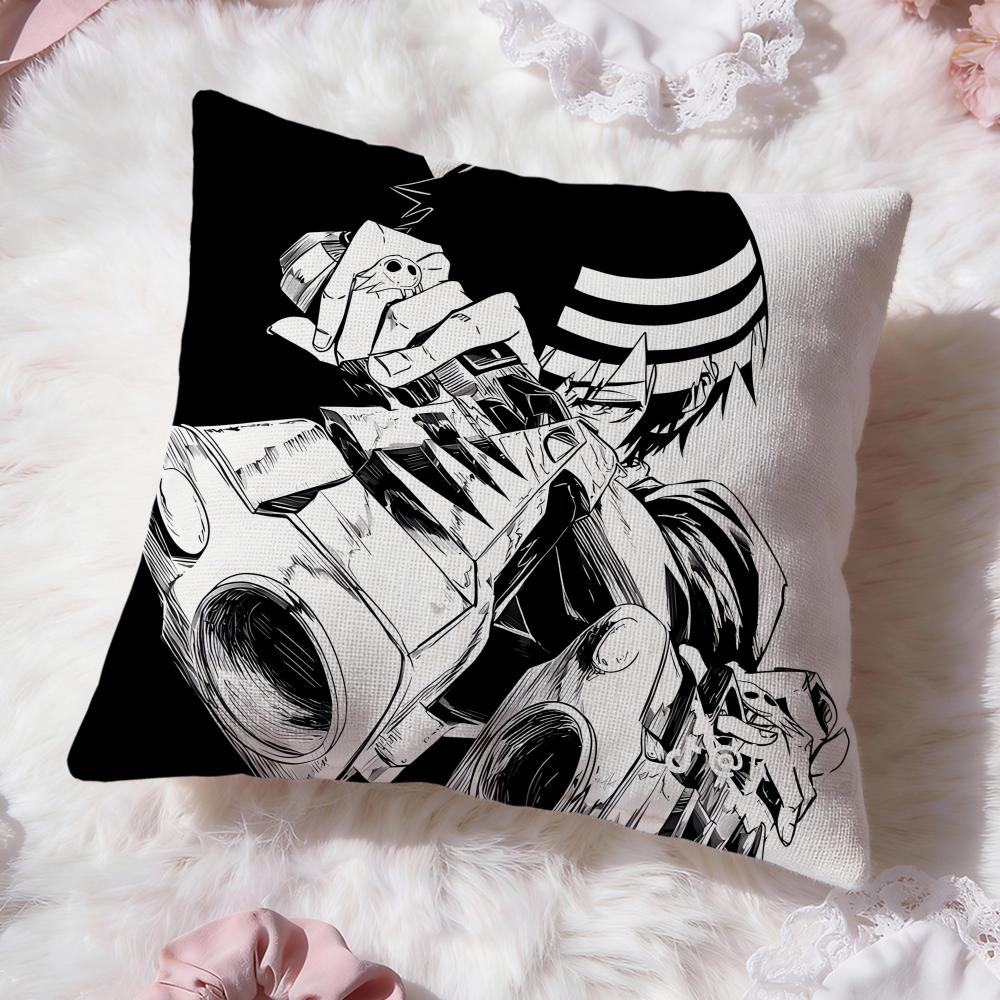 Anime S-SOUL E-EATER Cushion Cover Premium Comfort Reversible Pillow Cove -Two in One Design for Any Room & Car Interior