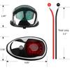 Yacht-Navigationslicht Wasserdicht LED Marine Signalhornlicht Navigationslicht Rot und Grün Marineleuchte 12V 24V 2 Stück