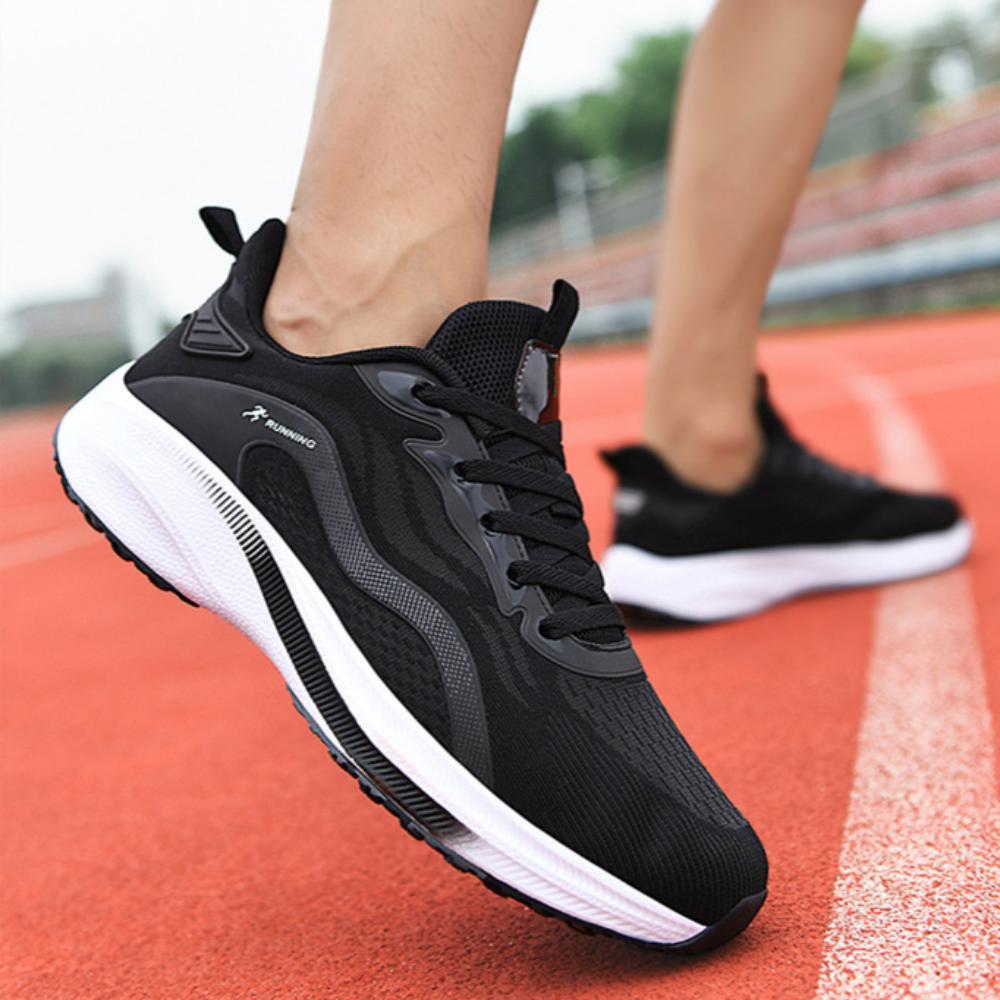 Men's Shoes Mesh Breathable Sneakers Lightweight Soft-soled Running Shoes