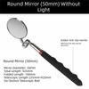 Long Handle Telescoping Inspection Mirror Round Extendable 360° Swivel Mirror  Mechanic Repairing