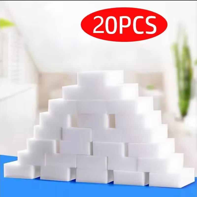 20/50/100pcs Magic Reusable Leather Shoes Stainless Steel Ceramic Wall Surface Marker Pen Oil Stain Cleaning Sponge Household Cleaning Tools