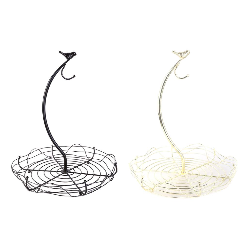 Modern Countertop Fruit Basket Bowl Decorative Metal Fruit Basket Organizers For Kitchen And Dining Room Arrangement