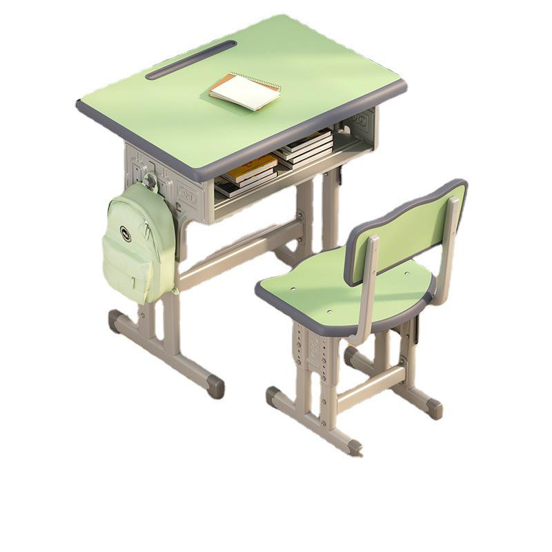 Height-Adjustable Student Desk and Chair Set for Junior and High School