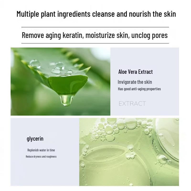 Aloe Peeling-Gel - Tiefenreinigendes, sanftes Gesichts- & Körperpeeling