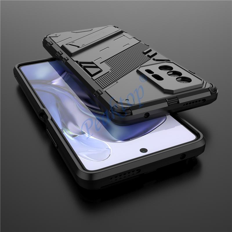 Shockproof Case For Xiaomi Redmi 10 9T 9A 9C Note 9 Pro 10S 10T Mi 11 Lite 11T POCO X3 NFC GT F3 Rugged Armor Stand Holder Cover