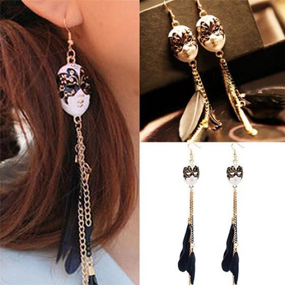 Women Girls Drop & Dangle Earrings Bohemian Style Bead Tassel Earring Feather Chain Stud Earrings Jewelry Accessories Gifts Women Girls Drop & Dangle Earrings Bohemian Style Bead Tassel Earring Feather Chain Stud Earrings Jewelry Accessories Gifts