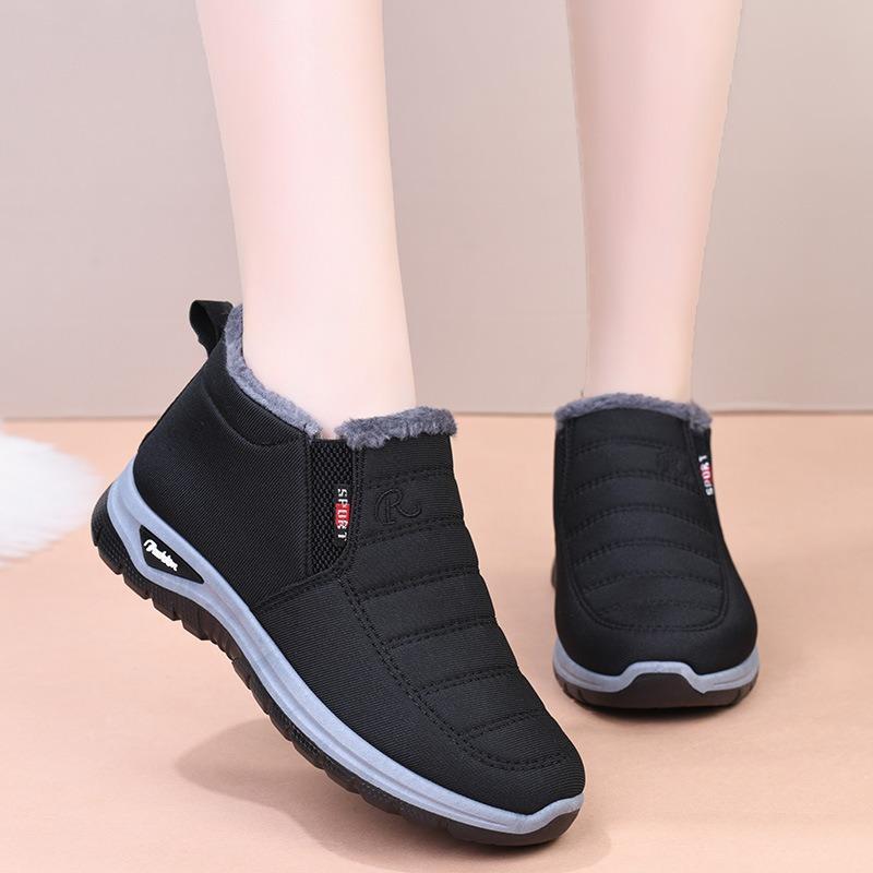 New Cotton Shoes Couple Men and Women Old Beijing Velvet Warm Short Boots Casual Cotton Boots Snow Boots Women