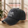 Fashionable Letter Embroidered High-quality Baseball Cap Classic Washed Retro Peaked Cap Sweat-absorbent and Breathable Hat