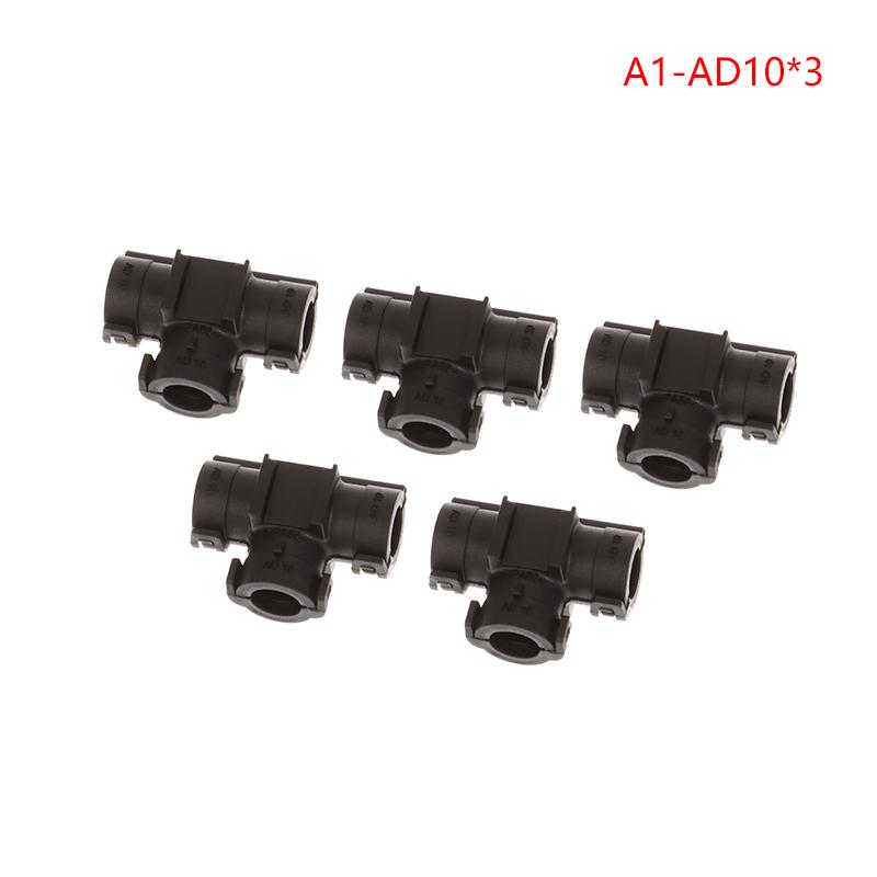 

5 шт. Т-образный Y-образный трехходовой пластиковый гофрированный шланг открывающийся хомут для жгута проводов автомобиля равного диаметра редуктор шунт