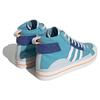 Adidas Neo City Canvas Hi Casual Slip Resistant Durable Mid Top Skate Shoes Unisex Sneakers Blue White Orange HQ4620