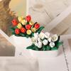 1:12 Dollhouse Miniature Tulip Potted Plant Flowerpot Bonsai Garden Model Decor Toy Doll House Accessories