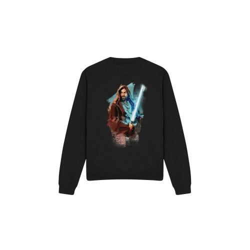 STAR WARS Unisex Adult Obi Wan Kenobi Painted Sweatshirt