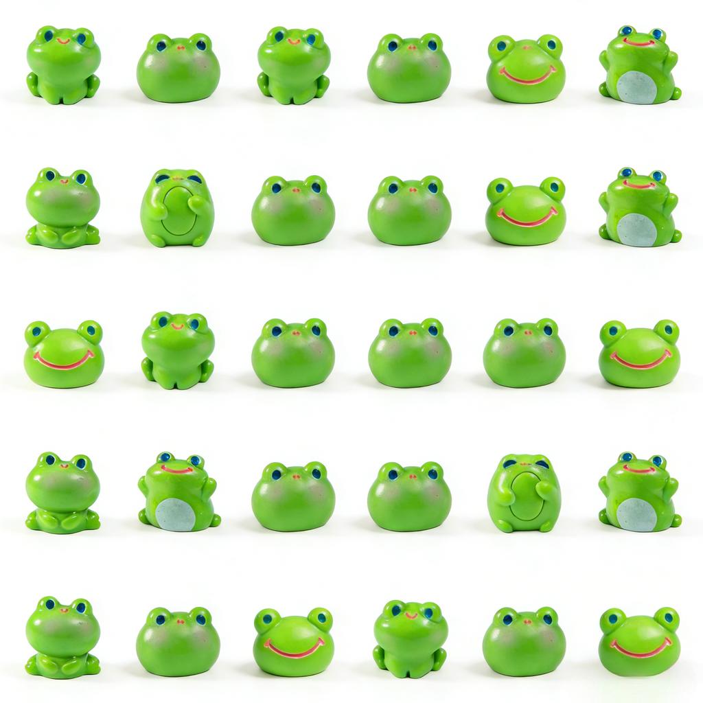 10-100 Stück Mini Harz Frösche Grüne Winzige Frosch Figuren Miniatur Heimdeko Feengarten Dekoration Puppenhaus Geburtstagsparty Mitgebsel Geschenk