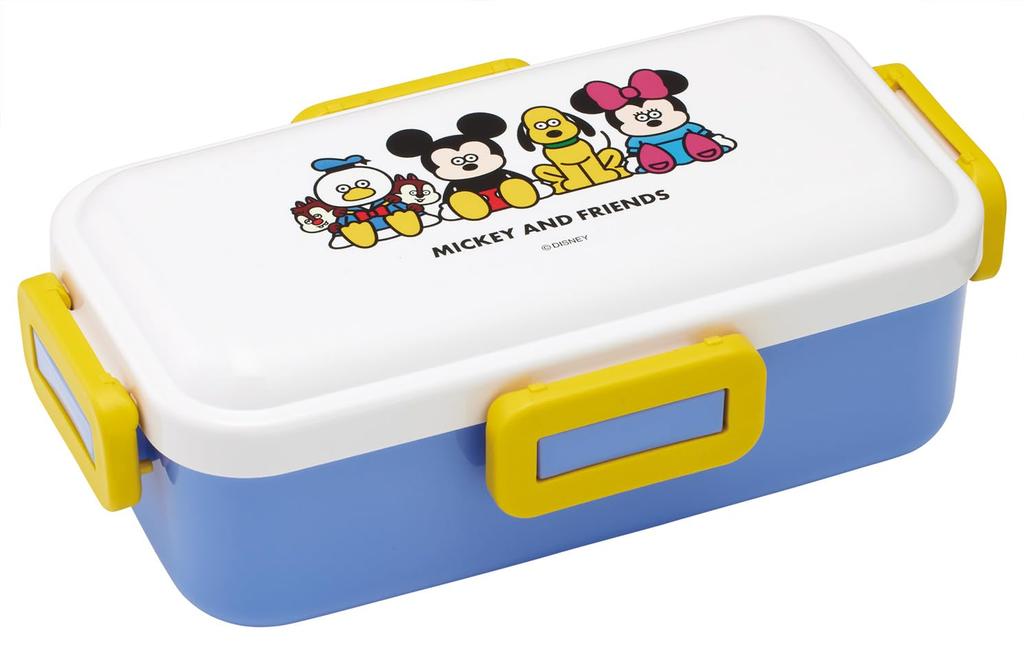 Skater Bento Fluffy Dishwasher and Microwave Made In Disney Mickey Friends X Seiji Box, Antibacterial, Serving, 530ml, Safe, Japan, & Matsumoto,