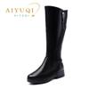 Fashion AIYUQI Women Winter Boots 2025 New Genuine Leather Women Long Boots Anti Slip Large Size 41 42 43 Wool Warm Knight Boots Women