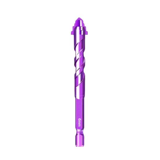 1/4/6Pcs Four-Edged Sawtooth Drill Bits High Hardness Rust Resistant Multifunctional Four Blade Serrated Eccentric Drill Bits