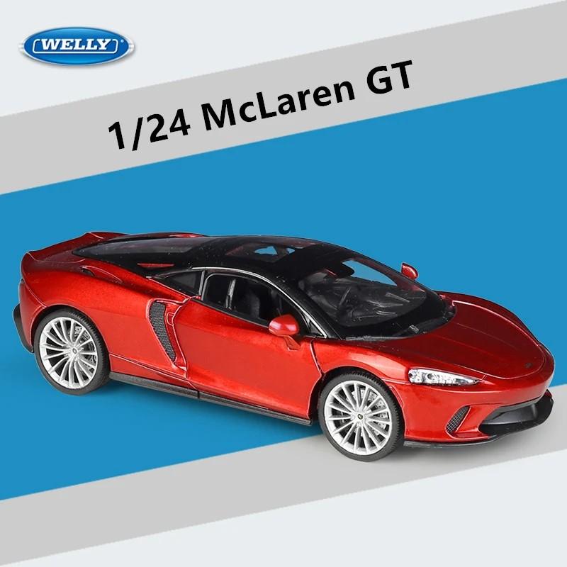 Welly 1/24 McLaren GT Alloy Sports Car Model Diecasts Metal Scale Car Model Simulation Collection Children's Toy Vehicles Gift