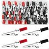 60pcs Professional Insulated Alligator Clips Joints Connection Spring Loaded Battery Clamps Universal Electrical Clips Vehicle