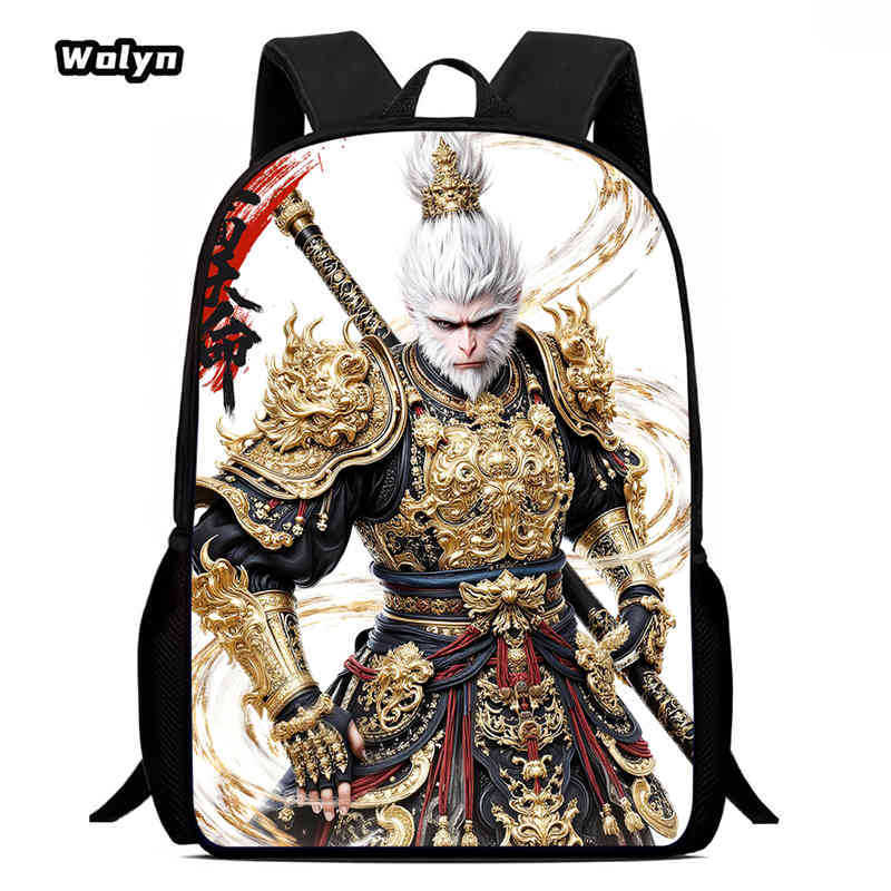 Wukong Black Myth Wukong Gioco Animazione Zaino Zaino Scolastico per Studenti Borsa per Computer