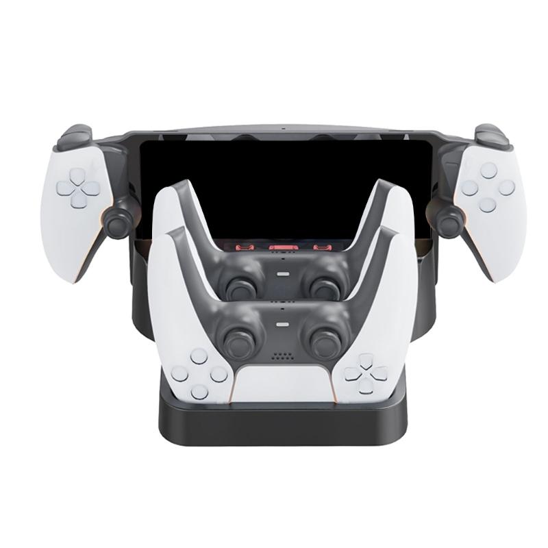 Game Console Charging Dock Double Slot Controllers Charging Stand for Portal Station Charging Base Game Accessory
