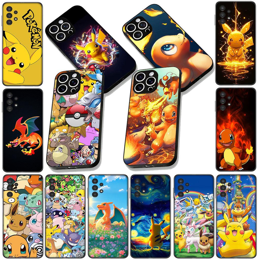 Cover for Motorola Moto G86 G14 G35 G34 G45 G55 G64 G75 G85 G24 G15 G54 G57 Power Phone Case Charmander P-Pokemons GO P-Pikachus